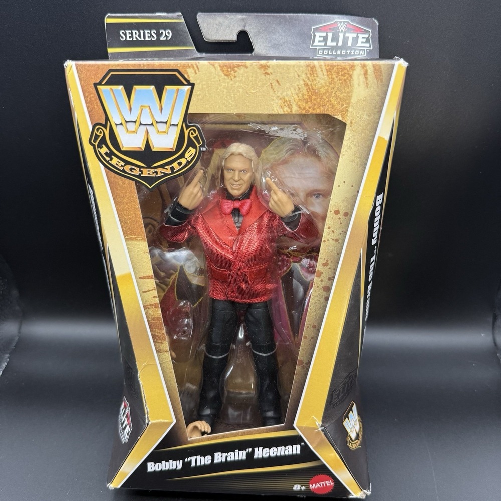 WWE Mattel Elite Legends 29 Bobby The Brain Heenan Wrestling Action Figure B✅Des